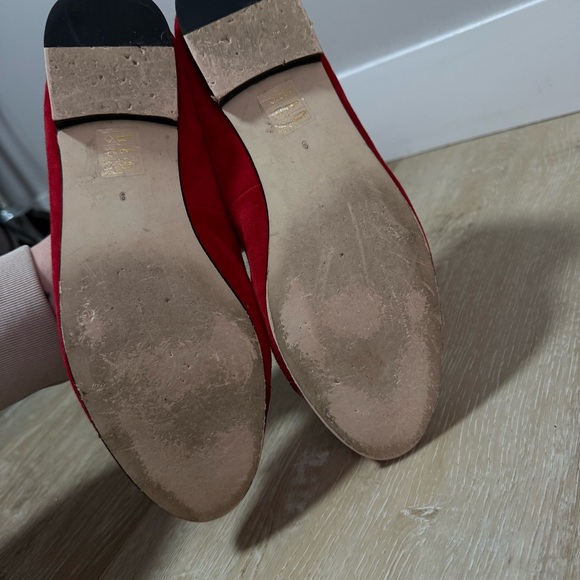 Jeffrey Campbell arabesque genuine suede ballet flat red size 9 - Picture 4 of 4